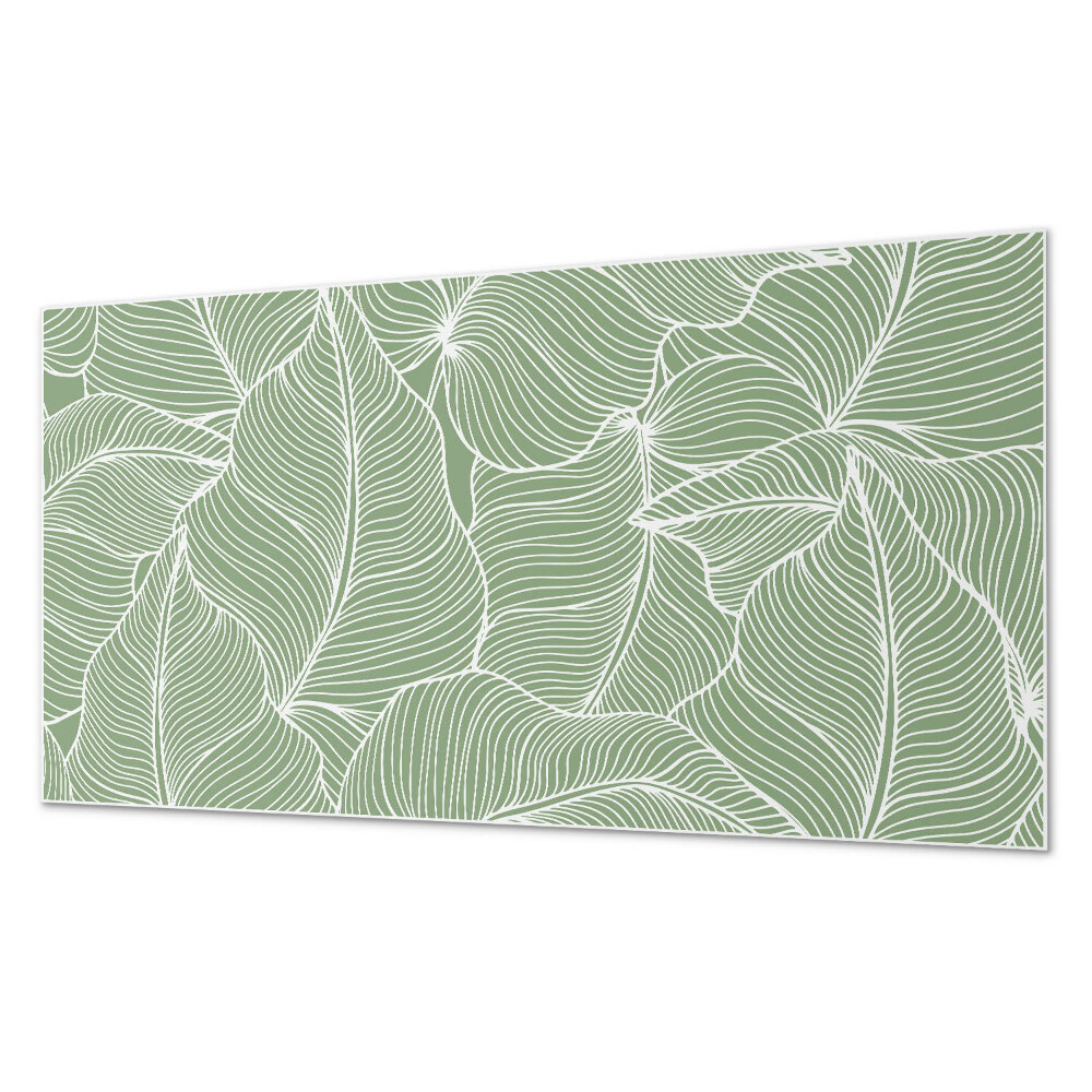 Panou de perete bucatarie Frunze într-un ritm ondulat