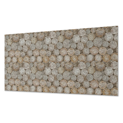 Panou decorativ pvc Motiv de borcan rotund din lemn