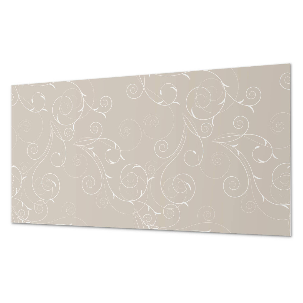 Panou de perete bucatarie Modele subtile de spirală și frunze