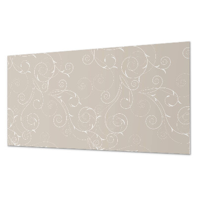 Panou de perete bucatarie Modele subtile de spirală și frunze