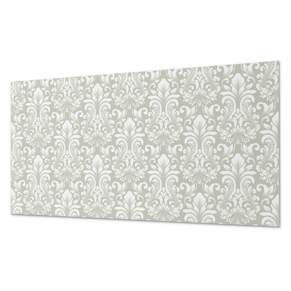 Panou de perete bucatarie Un motiv vegetal cu detalii decorative