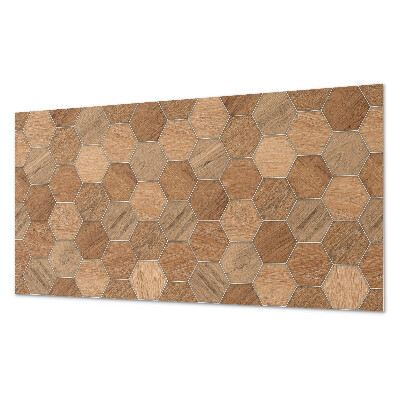 Panou decorativ pvc Model hexagonal pe suprafață