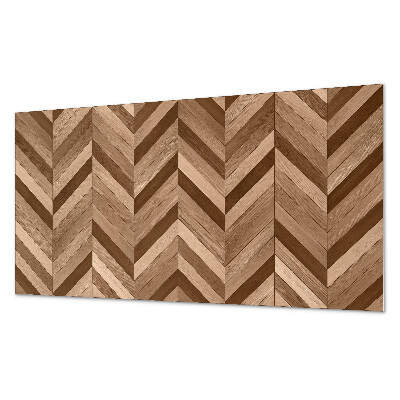 Panou perete Motiv în spic de hering cu accent din lemn