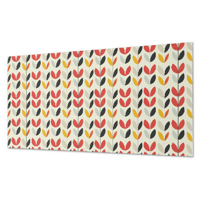 Panou de perete bucatarie Motiv cu frunze