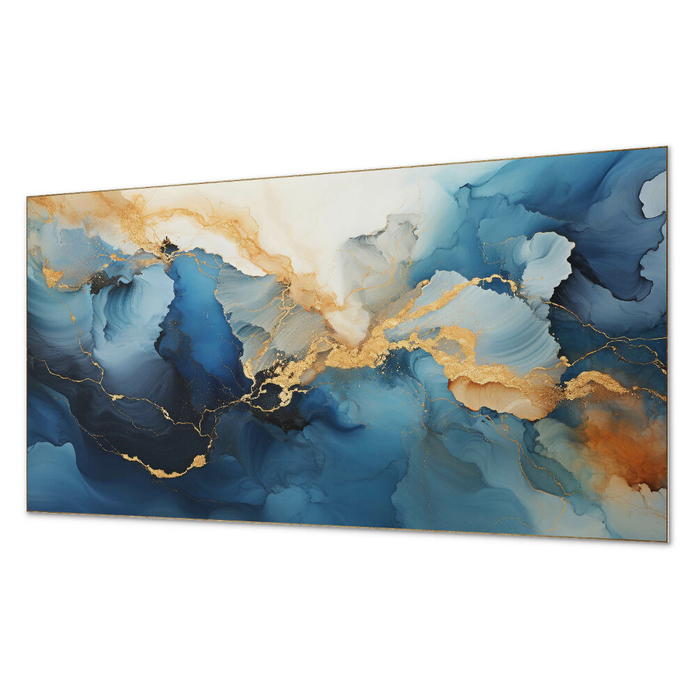 Panou de perete bucatarie Valuri într-un stil abstract