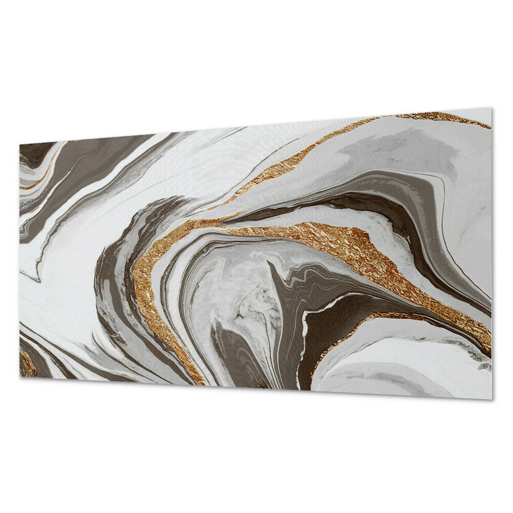 Panou de perete bucatarie Valuri abstracte în forme dinamice