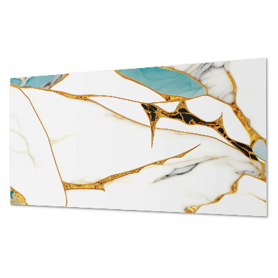 Panou de perete bucatarie Șic marmorat cu vene delicate