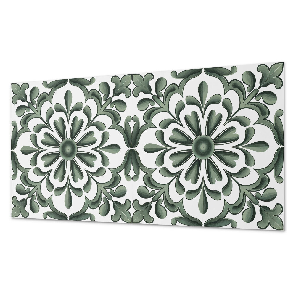 Panou de perete bucatarie Un motiv vegetal într-un cerc