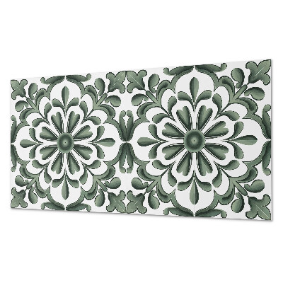 Panou de perete bucatarie Un motiv vegetal într-un cerc