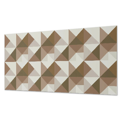 Panou de perete bucatarie Geometrie triunghiulară într-un stil modern