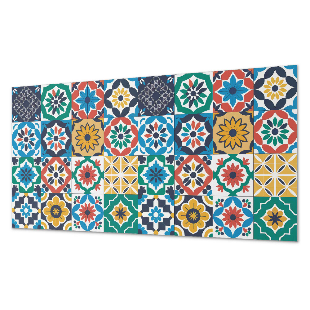 Panou de perete bucatarie Modele de mozaic într-un aranjament armonios