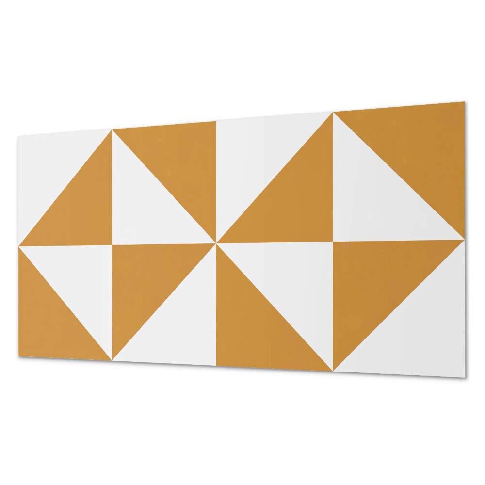 Panou de perete bucatarie Modele triunghiulare în rame pătrate