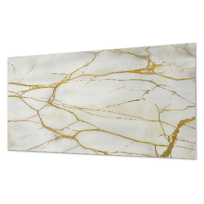 Panou de perete bucatarie Model de marmură cu vene subtile