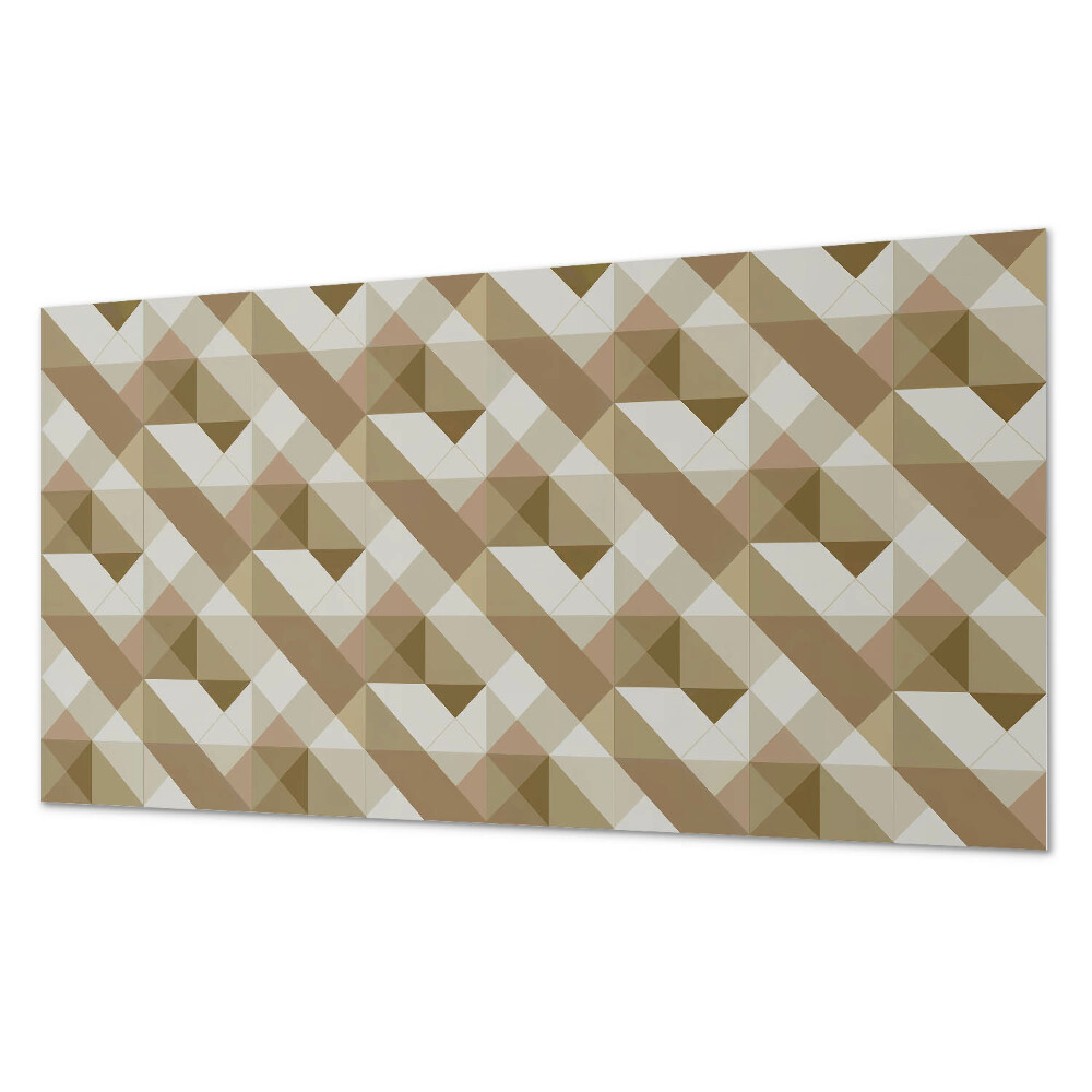 Panou de perete bucatarie Forme pământești într-un stil geometric