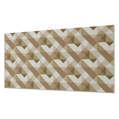 Panou de perete bucatarie Forme pământești într-un stil geometric