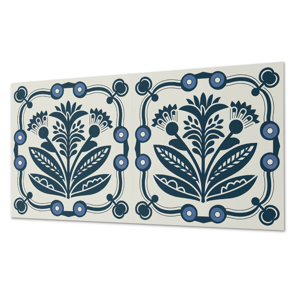 Panou decorativ pvc Motiv floral cu frunze verzi