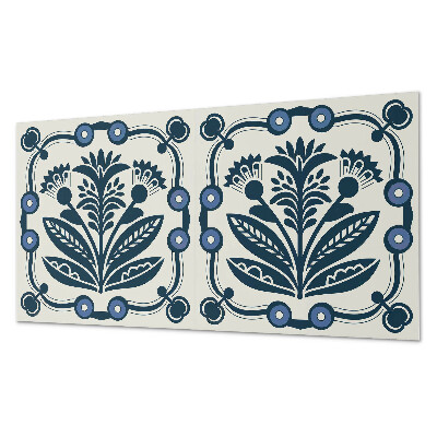 Panou decorativ pvc Motiv floral cu frunze verzi