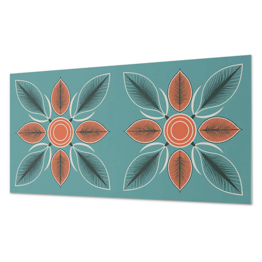 Panou decorativ pvc Motiv floral cu frunze verzi