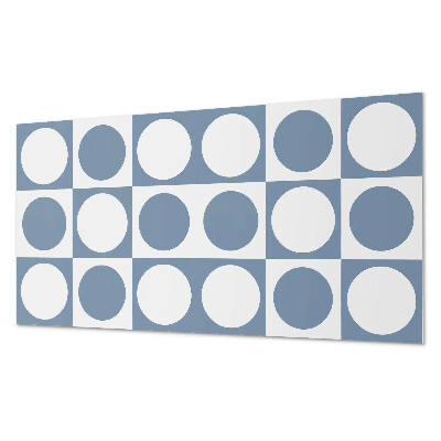 Panou de perete bucatarie Modele circulare într-o compoziție de plasă