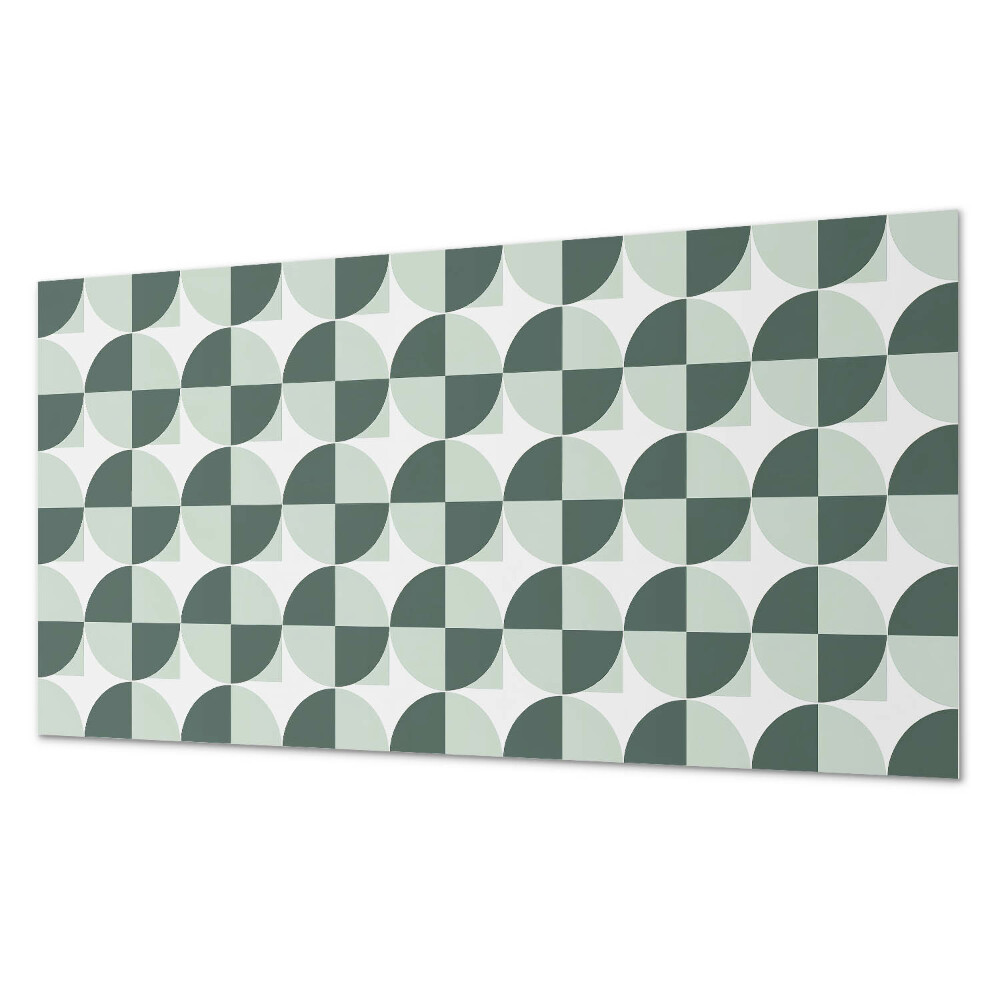 Panou de perete bucatarie Cercuri și pătrate în stil geometric