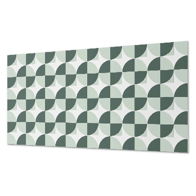 Panou de perete bucatarie Cercuri și pătrate în stil geometric