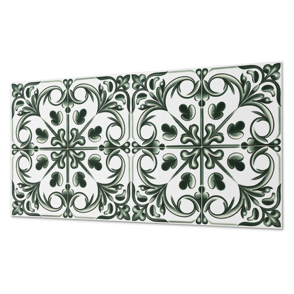 Panou de perete bucatarie Un model vegetal sub formă de țiglă