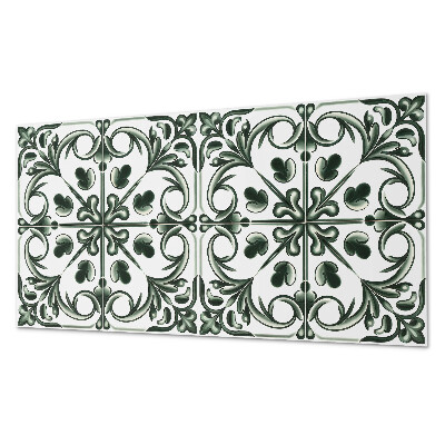 Panou de perete bucatarie Un model vegetal sub formă de țiglă