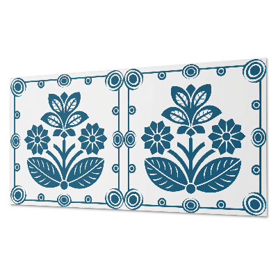 Panou de perete bucatarie Motiv decorativ floral