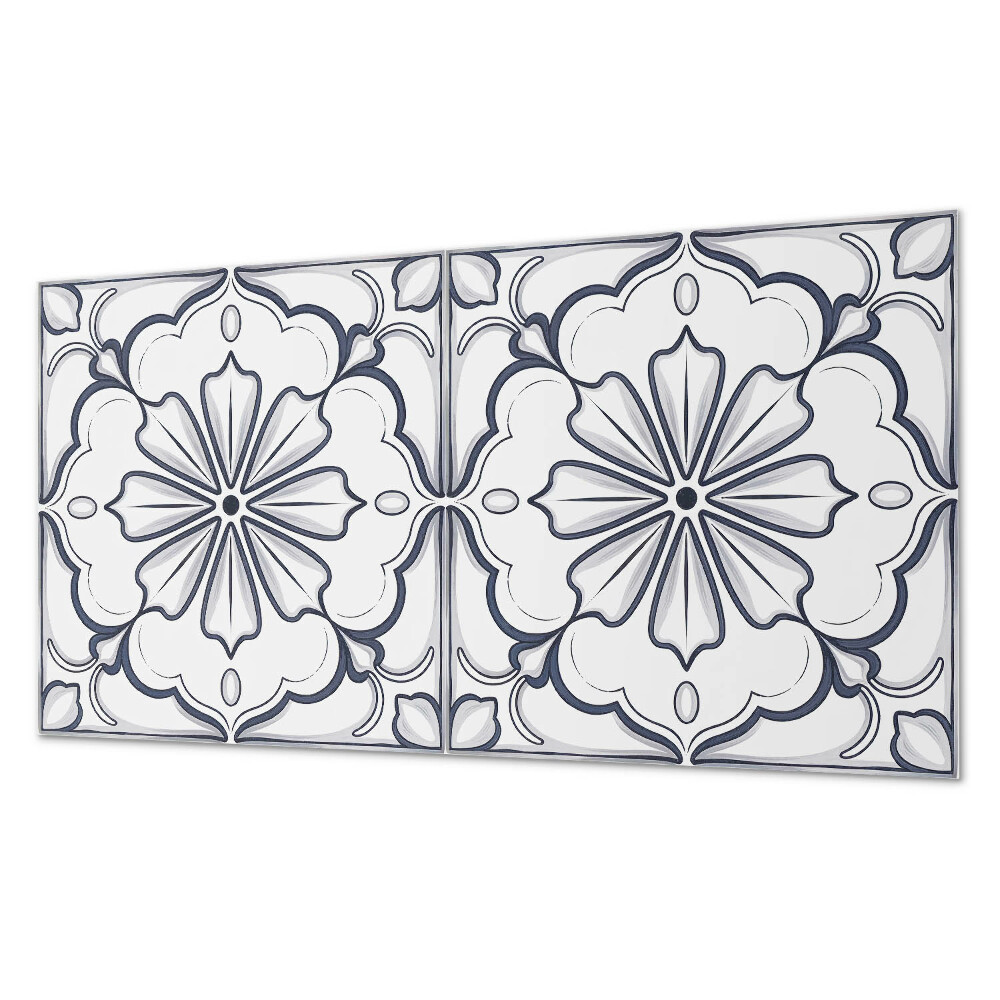 Panou decorativ pvc Motiv floral pe faianță