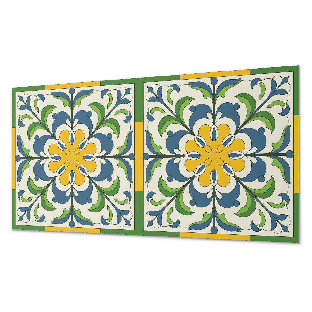 Panou decorativ pvc Model floral cu frunze verzi