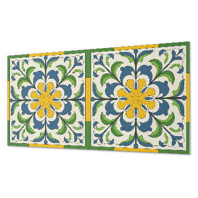 Panou decorativ pvc Model floral cu frunze verzi