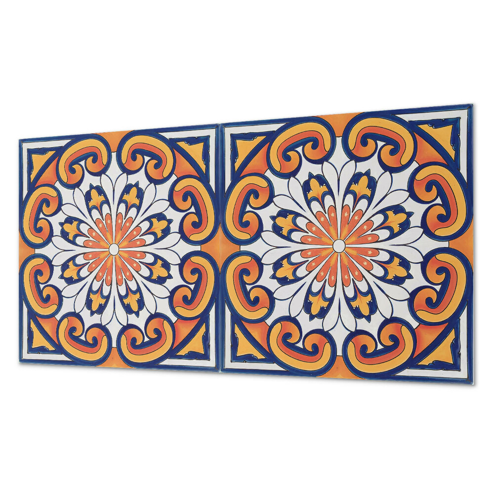 Panou decorativ pvc Motiv floral pe un fundal colorat