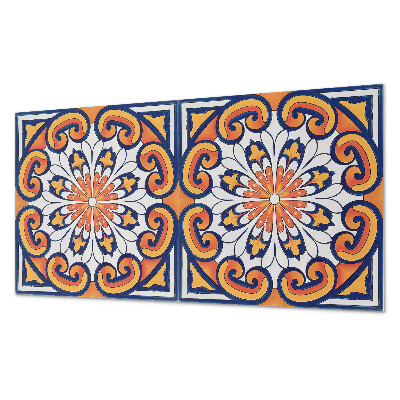 Panou decorativ pvc Motiv floral pe un fundal colorat