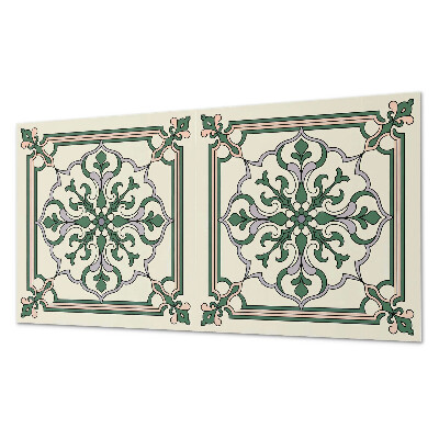 Panou de perete bucatarie Motiv floral cu detalii decorative