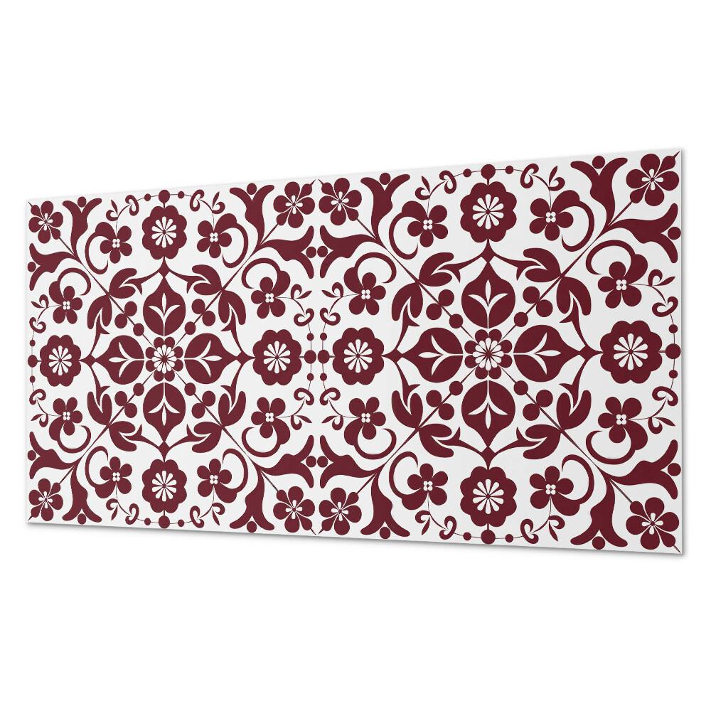 Panou de perete bucatarie Model floral cu detalii decorative