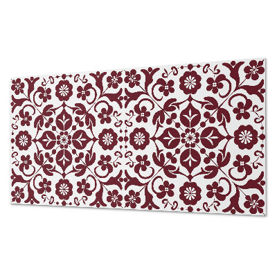 Panou de perete bucatarie Model floral cu detalii decorative