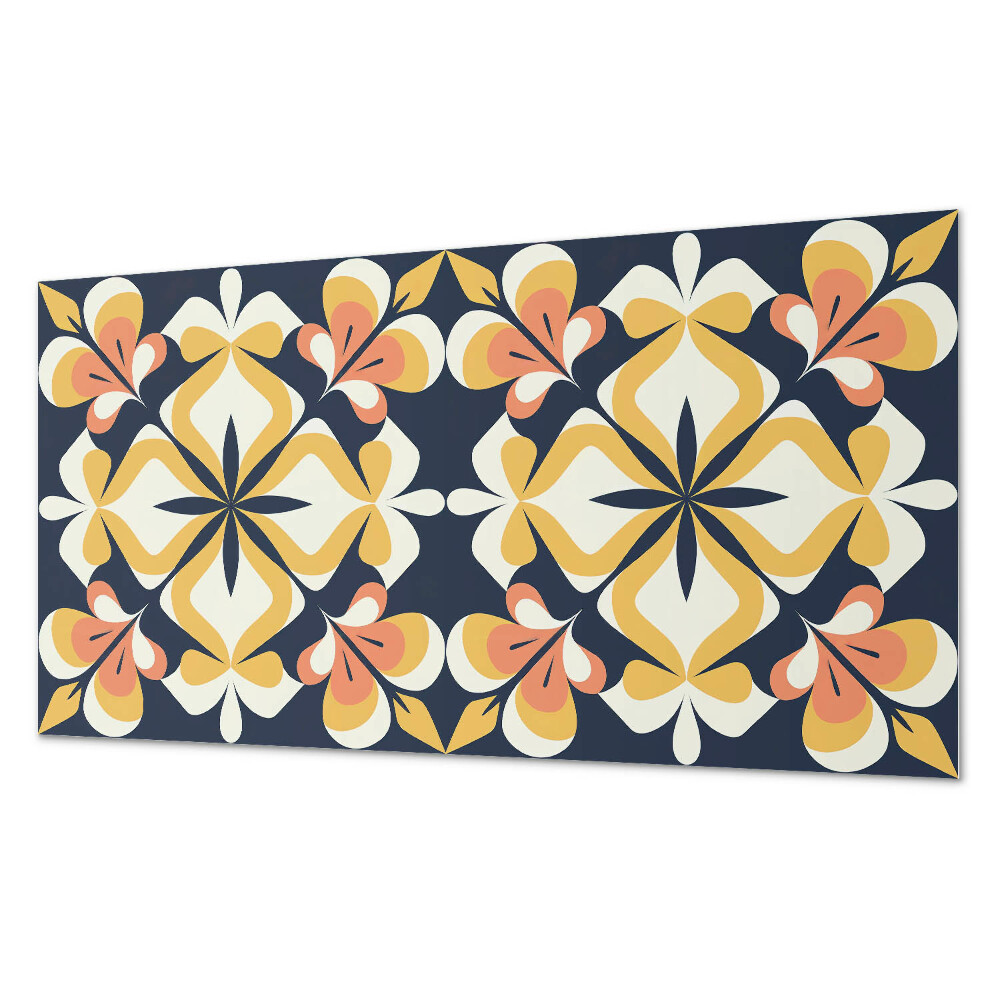 Panou perete Motiv floral sub formă de geometrie