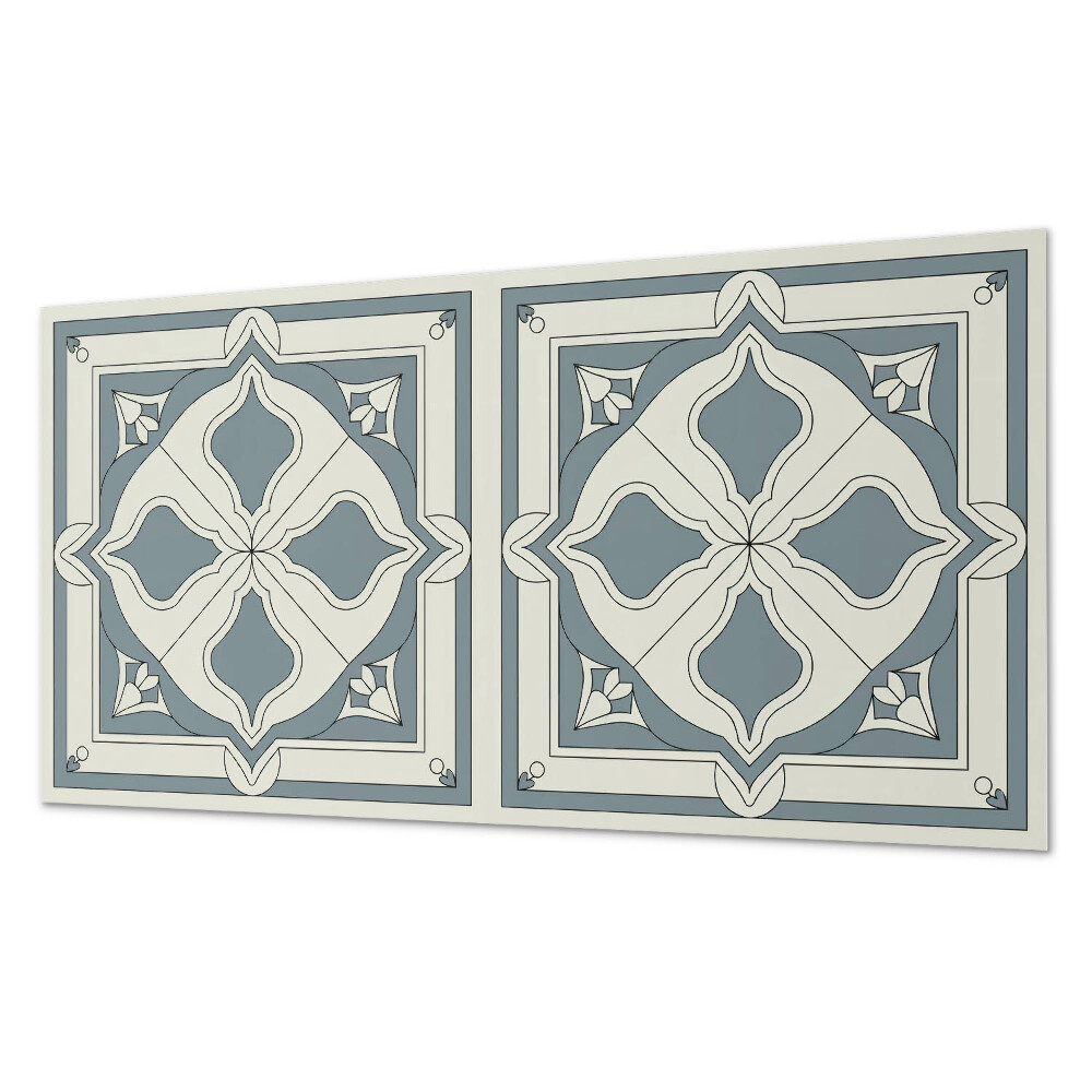 Panou de perete bucatarie Motiv floral pe ceramică