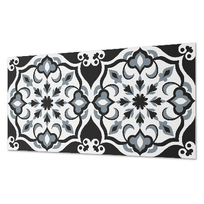 Panou de perete bucatarie Motiv floral cu detalii decorative