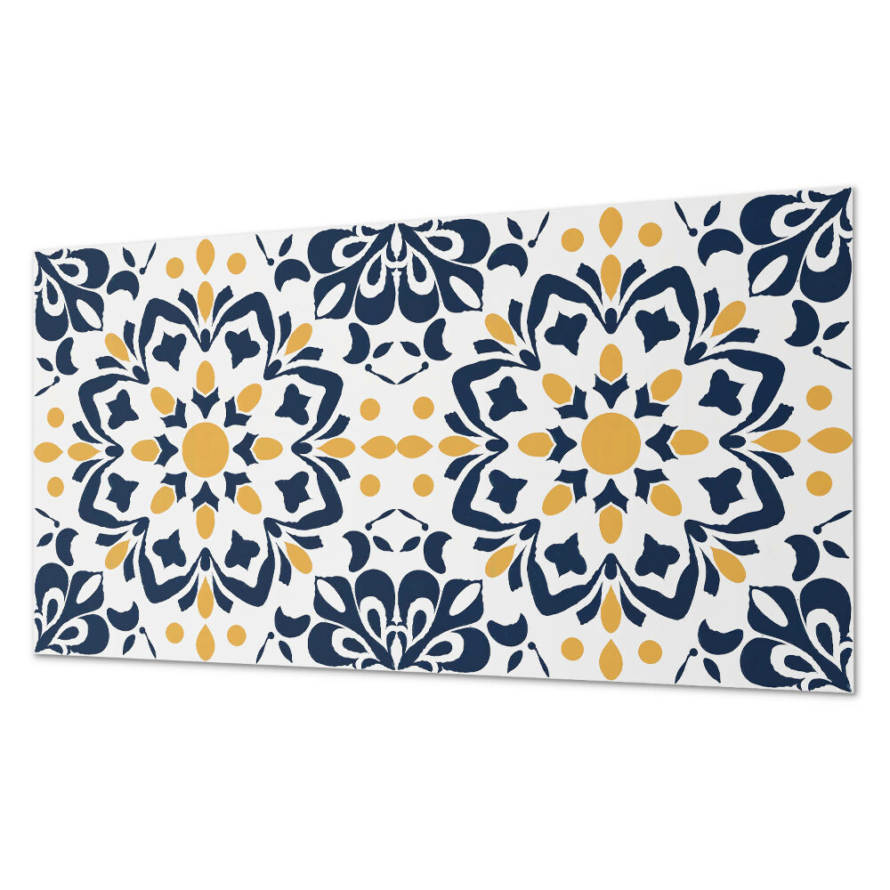 Panou de perete bucatarie Mandala florală într-un stil artistic