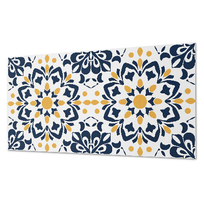 Panou de perete bucatarie Mandala florală într-un stil artistic