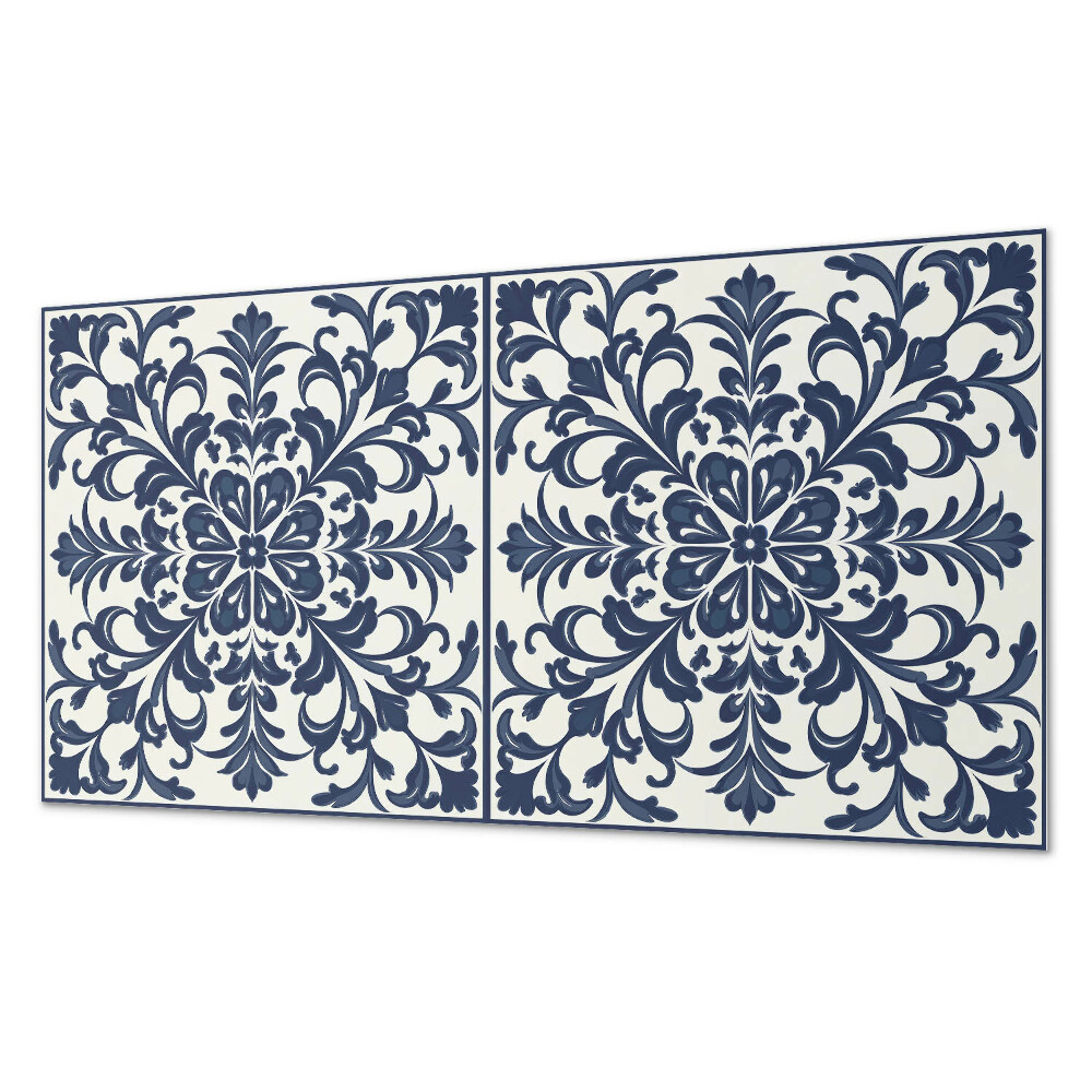 Panou de perete bucatarie Motiv floral cu frunze verzi