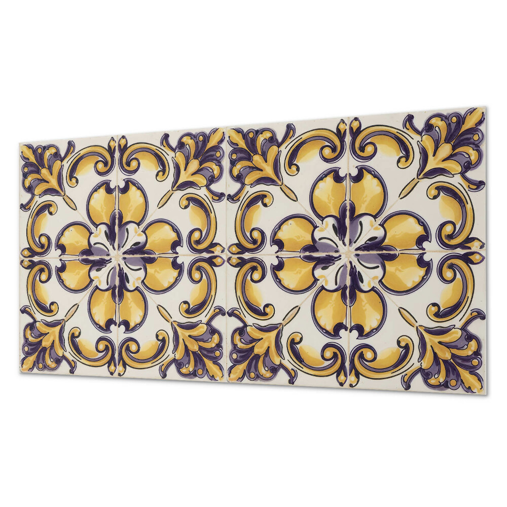 Panou de perete bucatarie Modelul floral în toată splendoarea sa