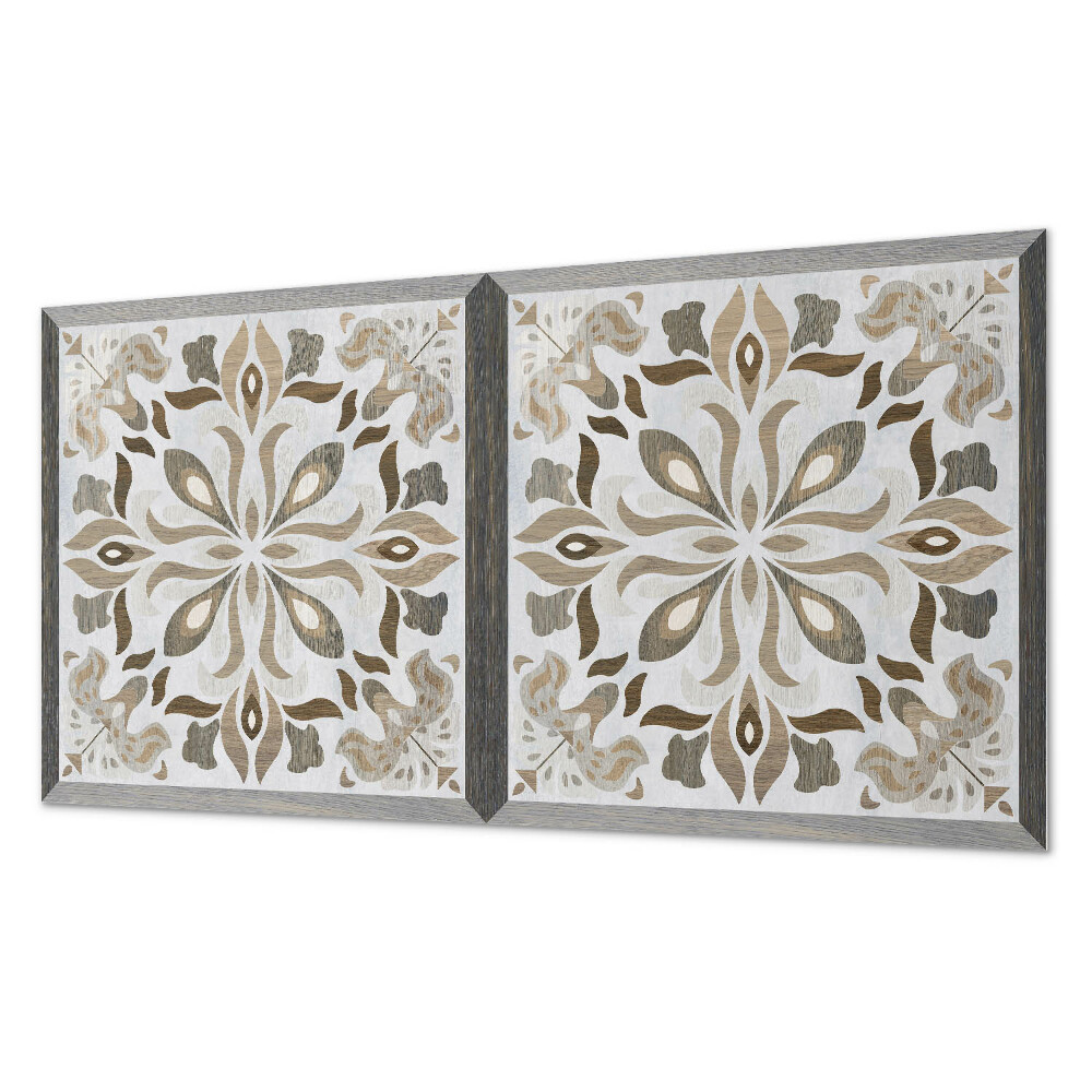 Panou de perete bucatarie Motiv floral simetric