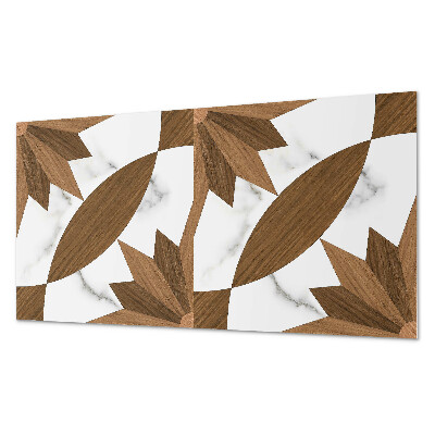 Panou perete Forme geometrice cu accent din lemn