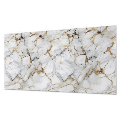 Panou de perete bucatarie Motiv de marmură într-un stil elegant