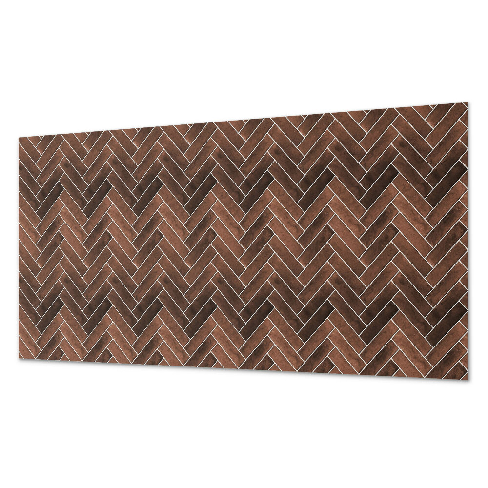 Panou de perete bucatarie Model herringbone cu accente din lemn