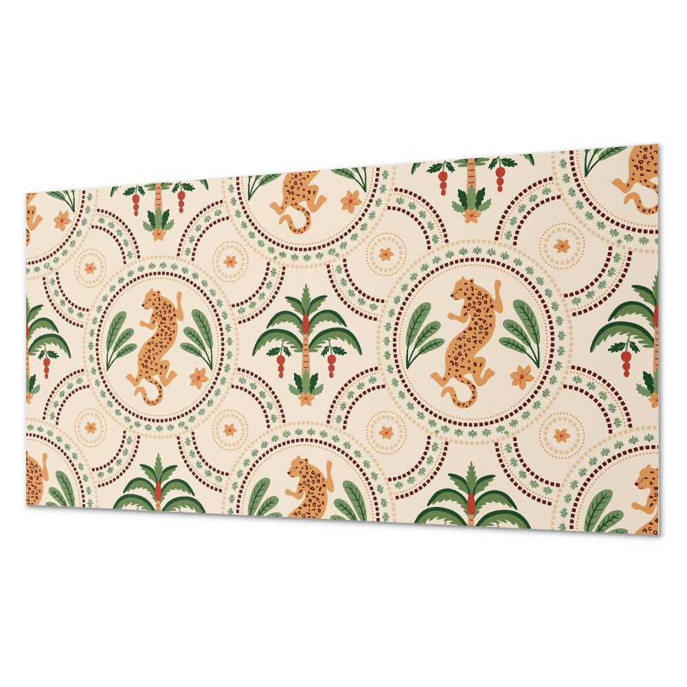 Panou decorativ pvc Motiv de leopard tropical