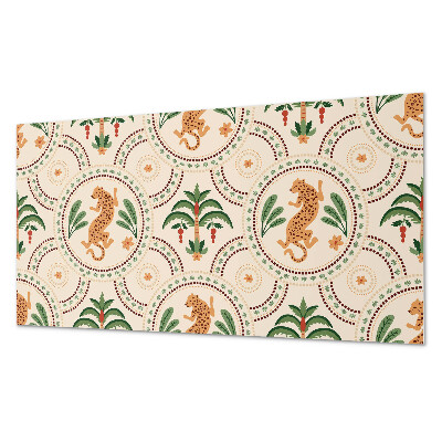 Panou decorativ pvc Motiv de leopard tropical