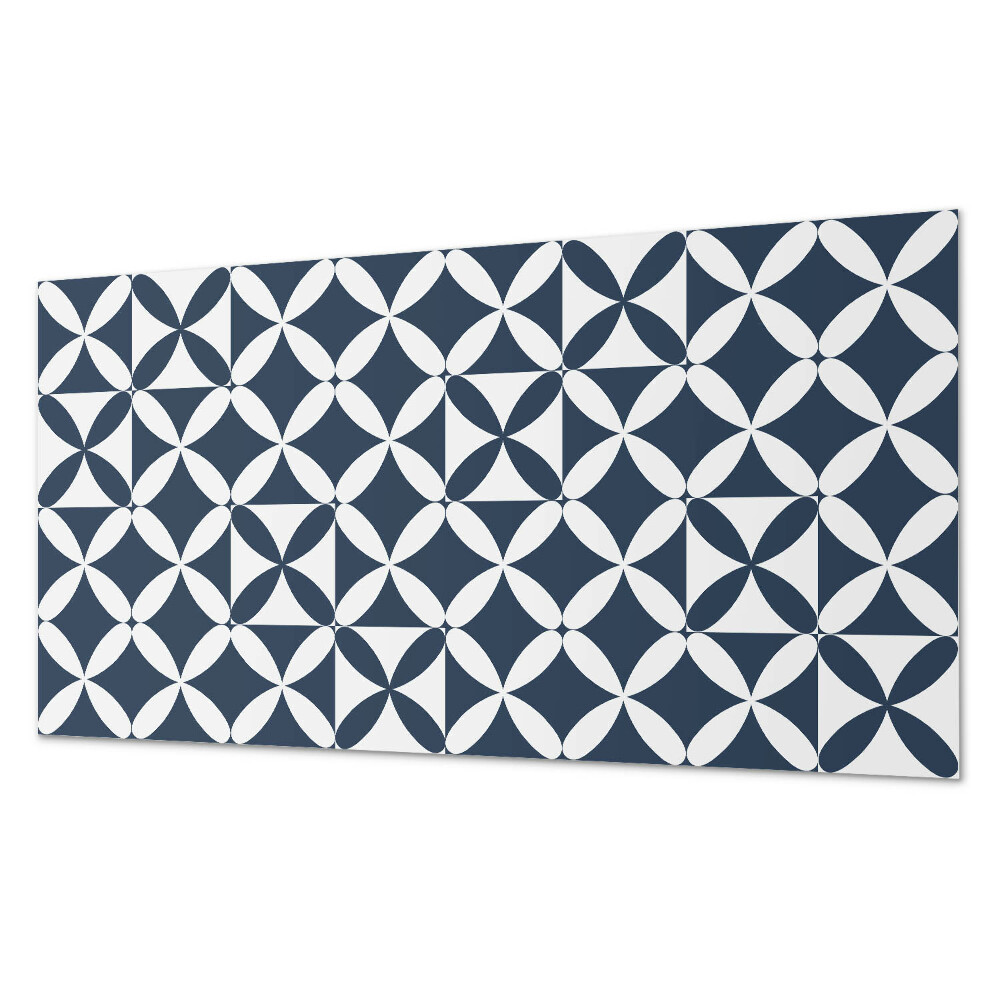 Panou perete Motiv floral în forme geometrice